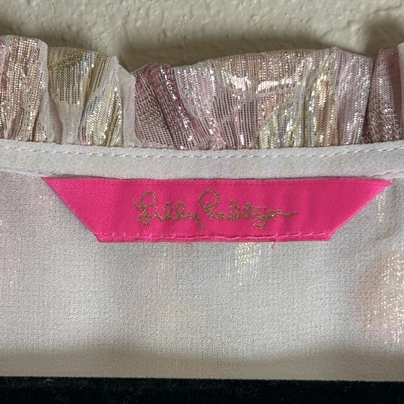 Lilly Pulitzer Women's Giana Silk Top - Picture 9 of 10